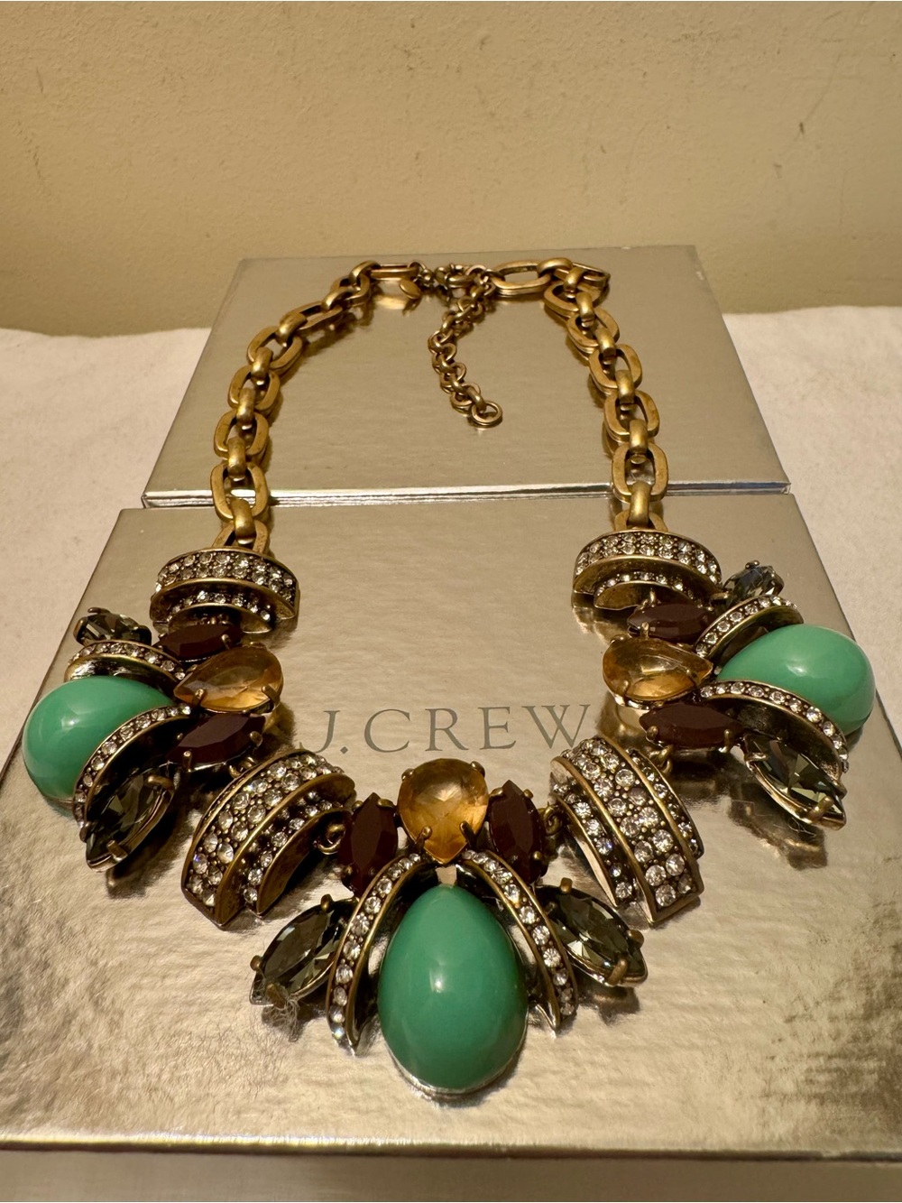 J. Crew "Honey Bee" Statement Necklace Excellent Condition!